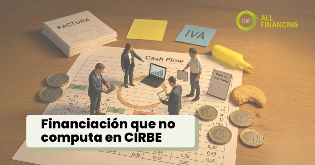 Concepto de financiación sin CIRBE para optimizar el cash flow de una empresa.